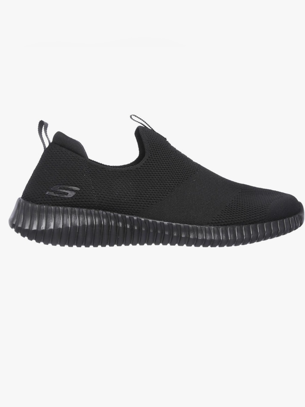 Skechers Elite Flex Wasik men's slip-on sneakers all black comfortable sneakers